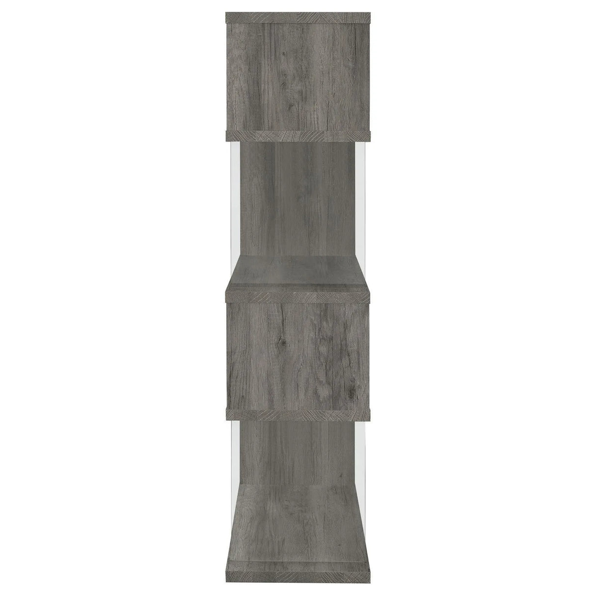 Emelle 4-Shelf Bookcase with Glass Panels by Coaster at Eve Furniture