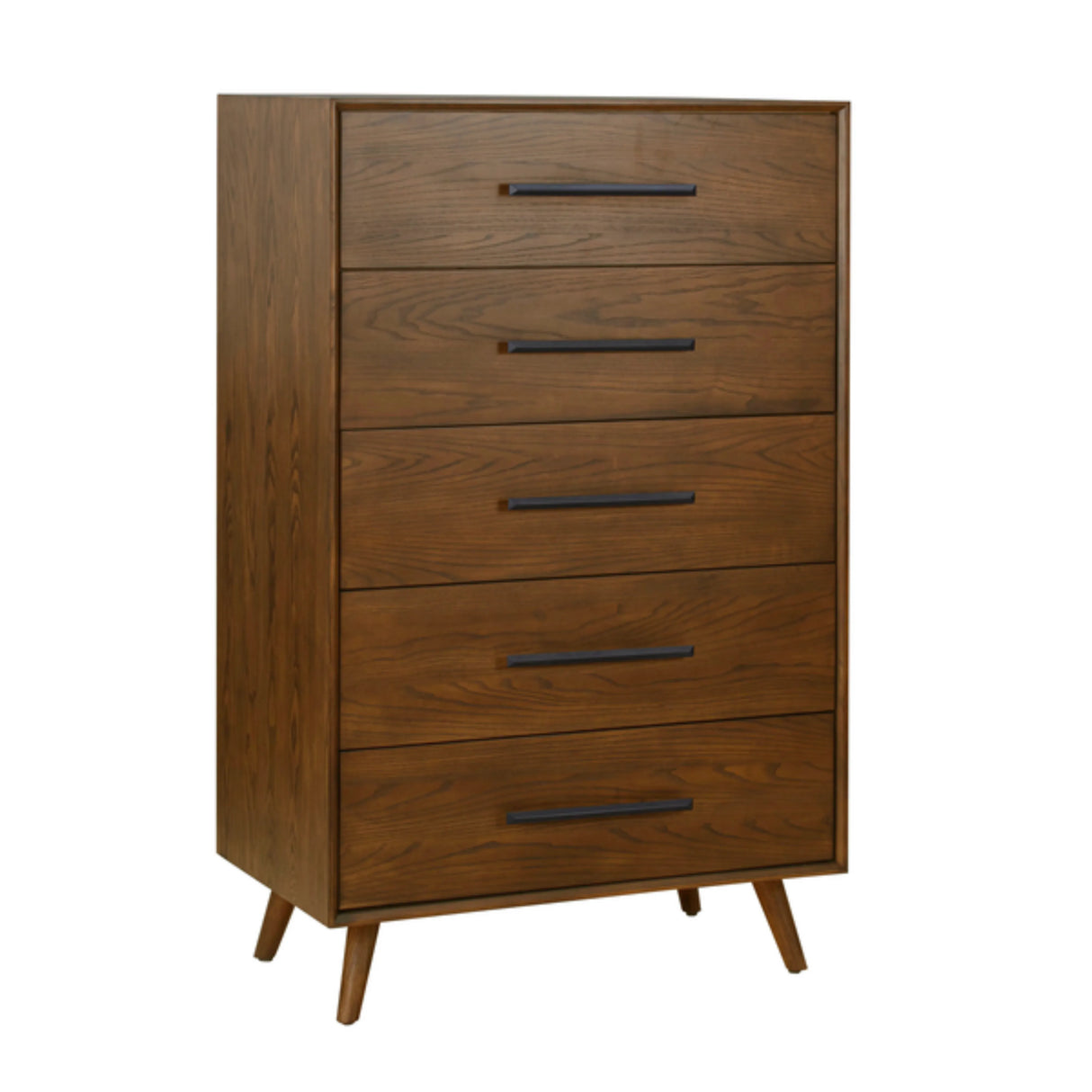 Emery 33" Walnut 5-Drawer Chest by TOV Furniture at Eve Furniture