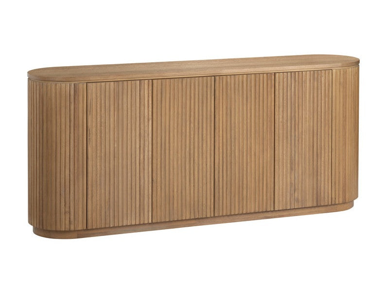 Emery Brown Four-Door Sideboard by Crestview at Eve Furniture