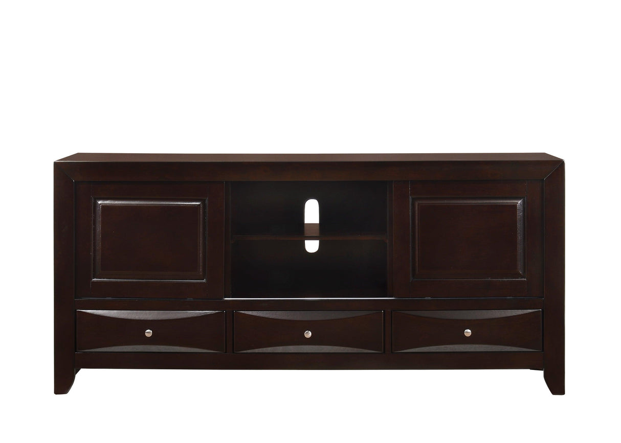 Emily Dark Cherry 68" TV Stand by Crown Mark at Eve Furniture