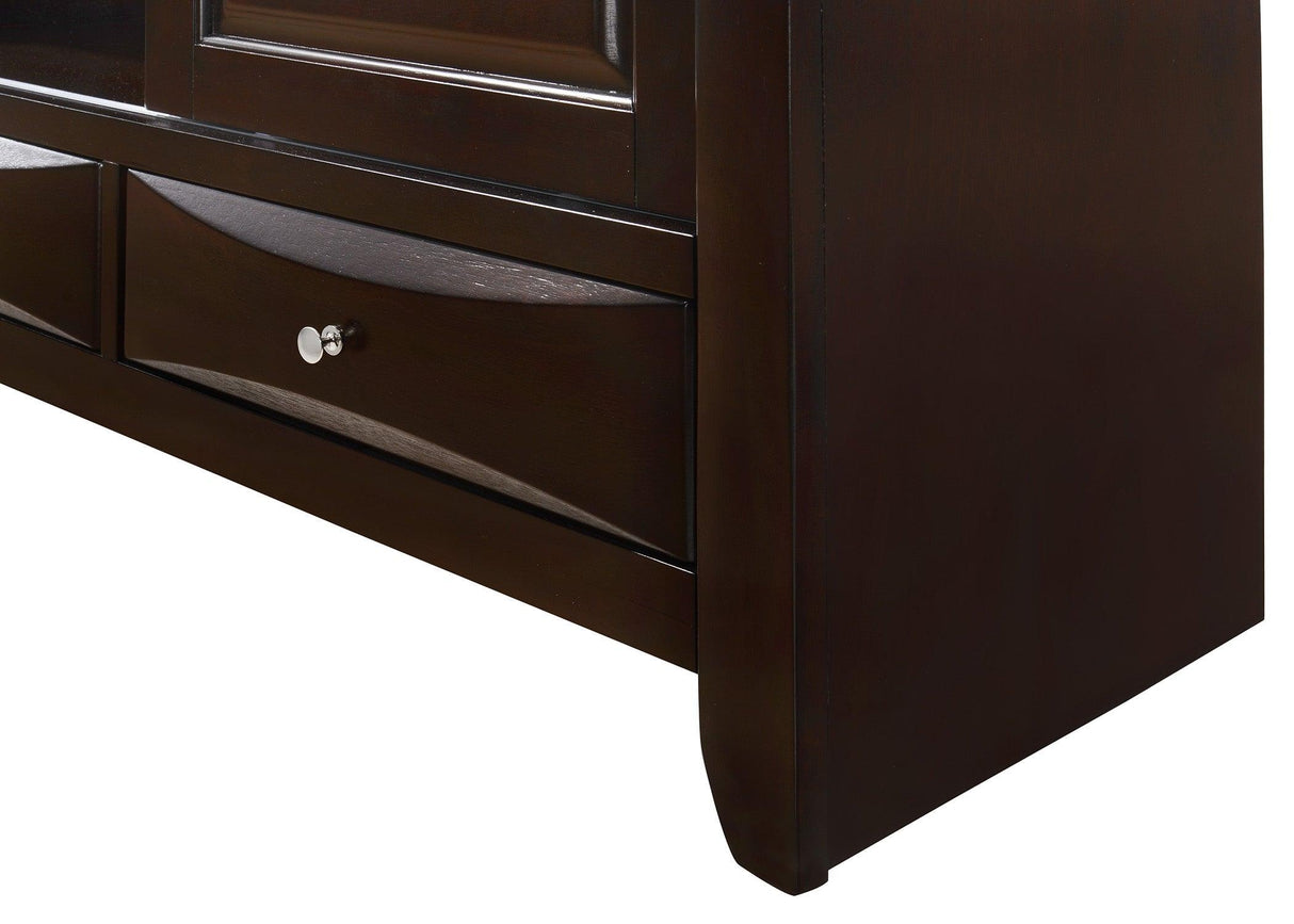 Emily Dark Cherry 68" TV Stand by Crown Mark at Eve Furniture