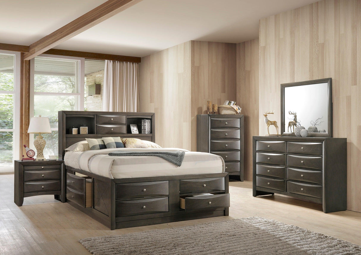 Emily Gray Bedroom Mirror (Mirror Only) by Crown Mark at Eve Furniture