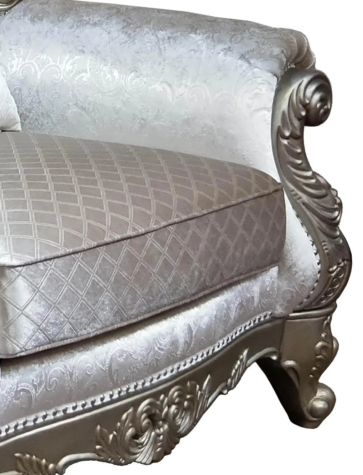 Emily Transitional Style Chair In Champagne Finish Wood by Cosmos Furniture at Eve Furniture