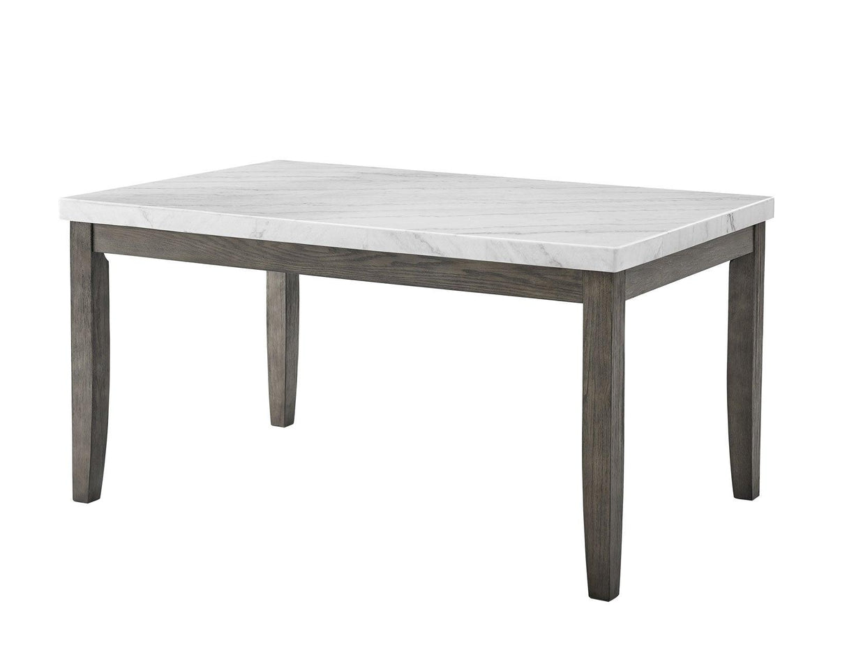 Emily White Marble Top Dining Table by Steve Silver at Eve Furniture