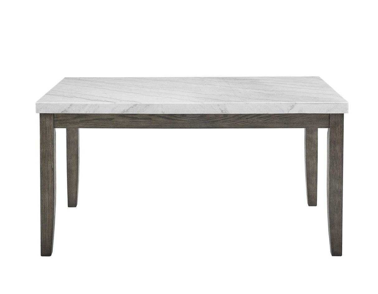 Emily White Marble Top Dining Table by Steve Silver at Eve Furniture