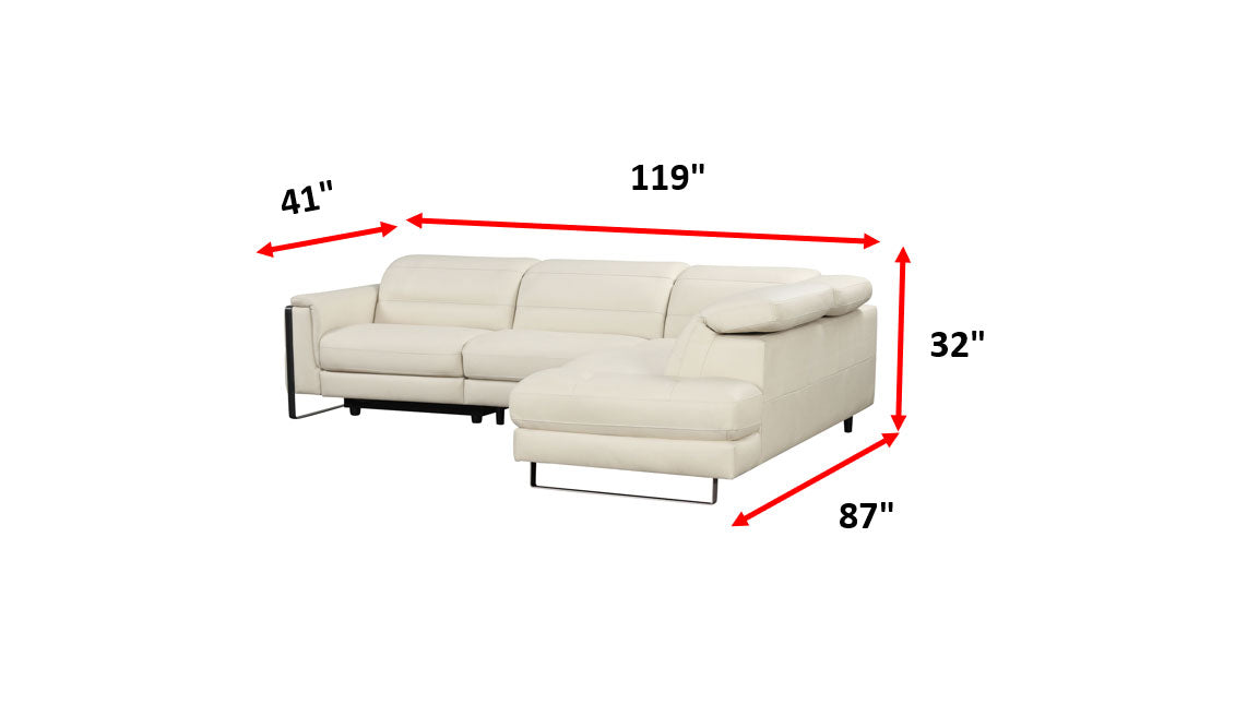 Eminence Sectional w/ recliner by ESF Furniture at Eve Furniture