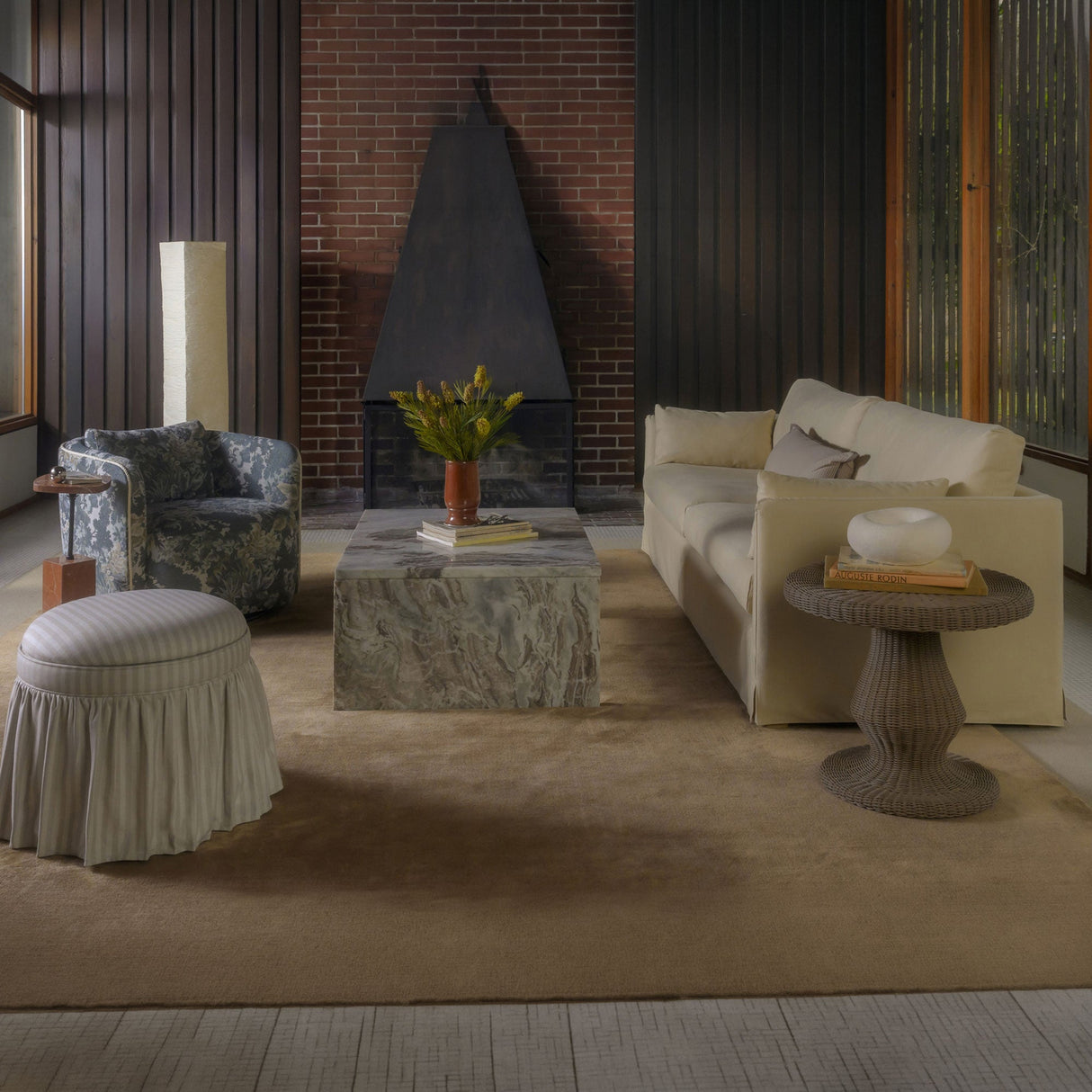 Emmeline Natural Outdoor Side Table by Moe's Home at Eve Furniture