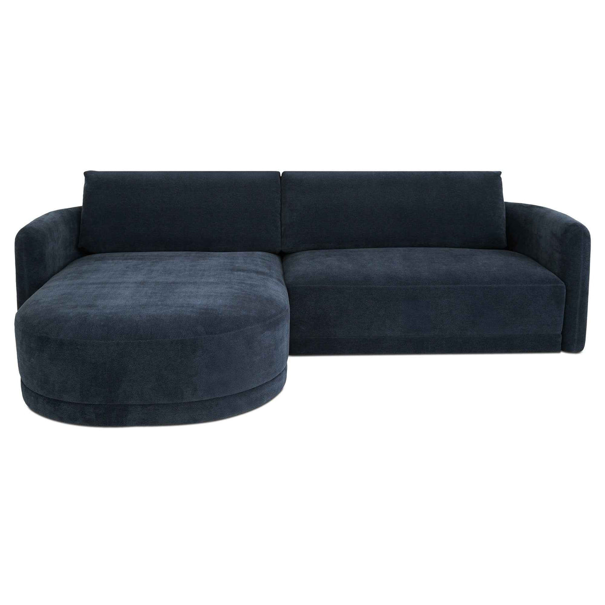 Emmy Dark Blue Left Sectional by Moe's Home at Eve Furniture
