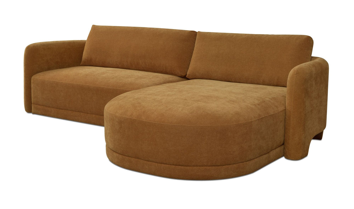 Emmy Sectional Ginger by Moe's Home at Eve Furniture