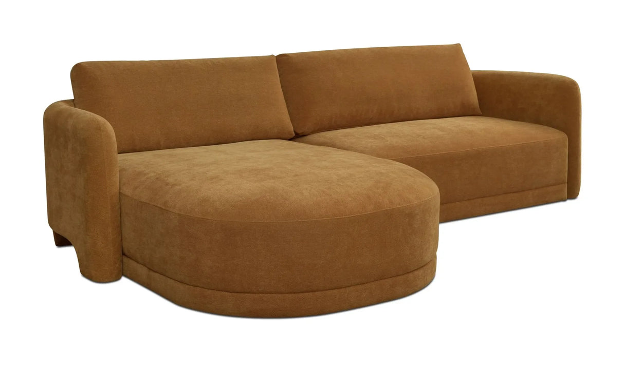 Emmy Sectional Ginger by Moe's Home at Eve Furniture