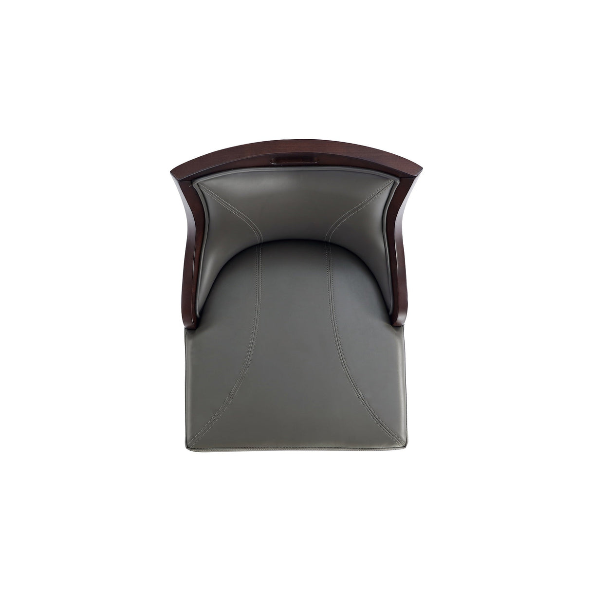 Emperor Faux Leather Barstool in Pebble Grey (set of 2) by Manhattan Comfort at Eve Furniture