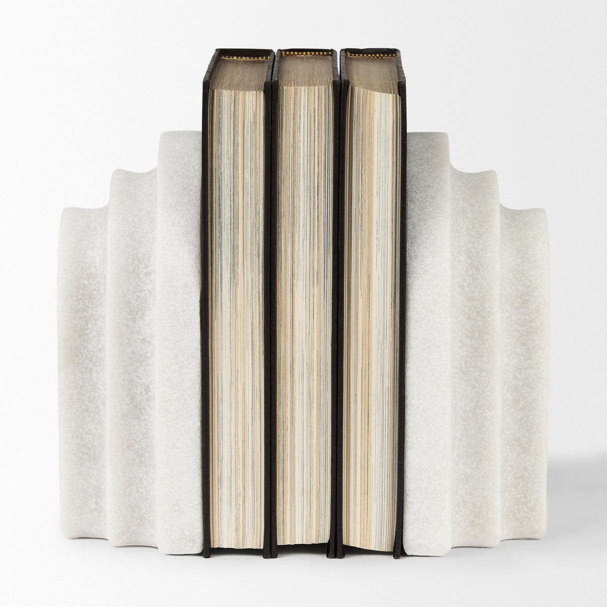 Empire Granite Resin Arc Book End Set by Mercana at Eve Furniture