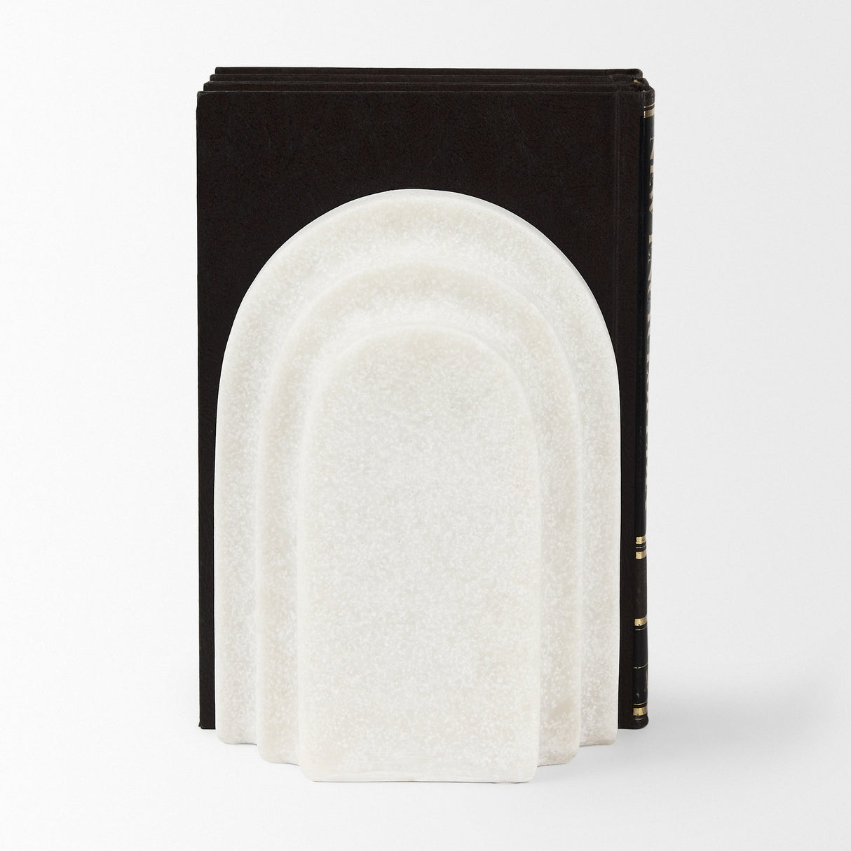 Empire Granite Resin Arc Book End Set by Mercana at Eve Furniture