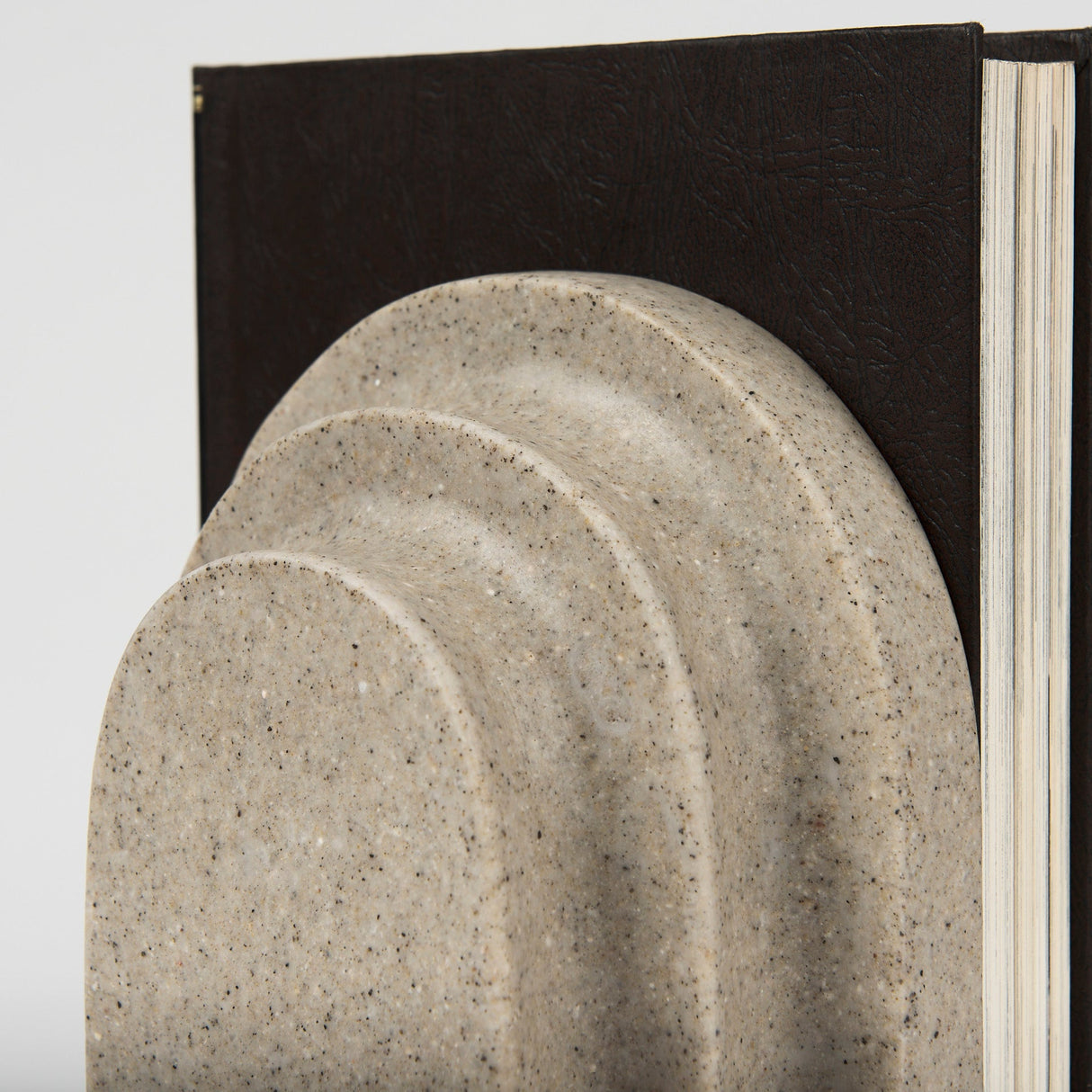 Empire Sandstone Resin Arc Book End Set by Mercana at Eve Furniture