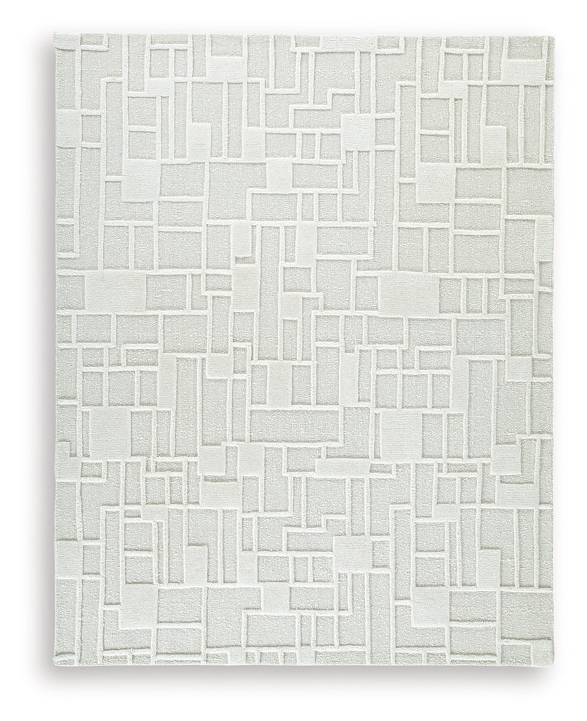 Empriss Ivory Large Rug by Ashley at Eve Furniture