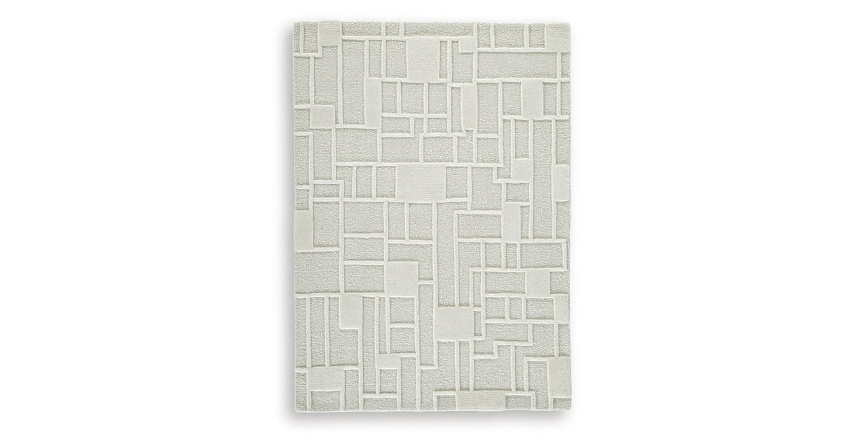 Empriss Ivory Medium Rug by Ashley at Eve Furniture