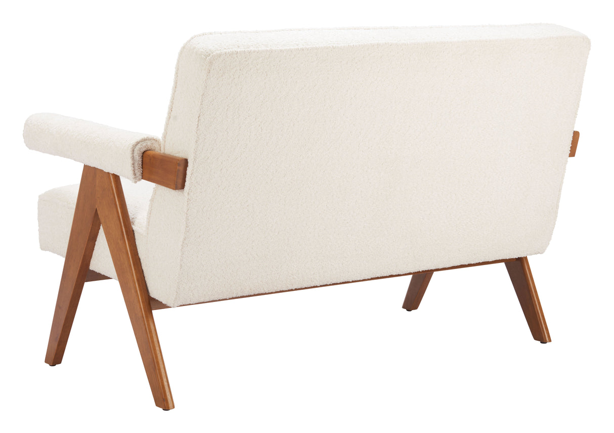 Encanto Ivory Loveseat by Zuomod at Eve Furniture