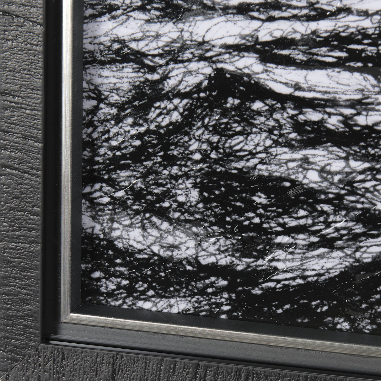 Endless Sea by Mercana Studio a Hand Embellished Textured Framed Art Print Matted under Glass by Mercana at Eve Furniture