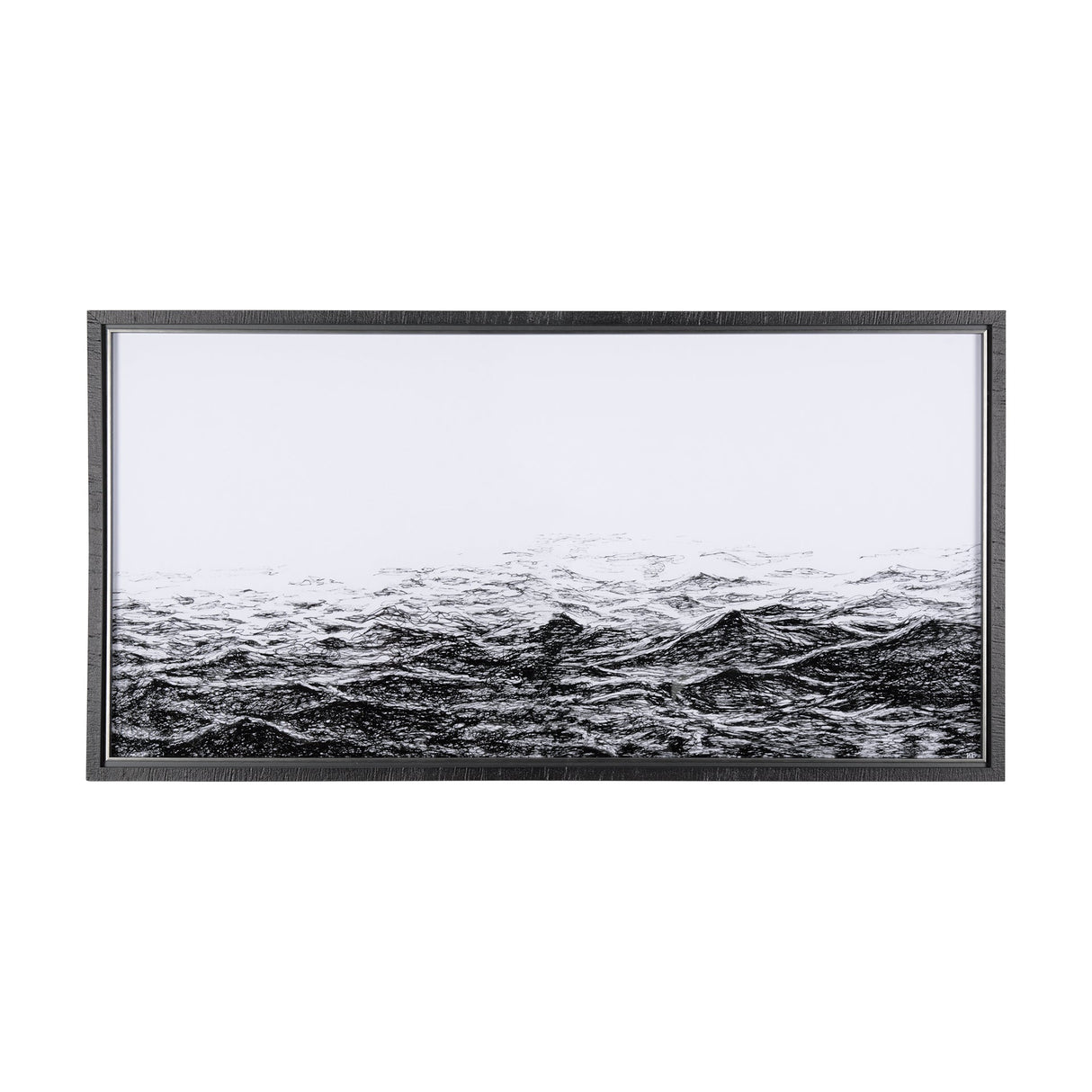 Endless Sea by Mercana Studio a Hand Embellished Textured Framed Art Print Matted under Glass by Mercana at Eve Furniture