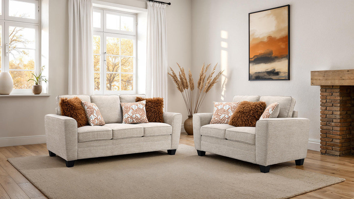 Enea Taupe Loveseat by Furniture of America at Eve Furniture