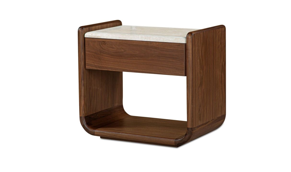 Enns Nightstand Dark Brown by Moe's Home at Eve Furniture