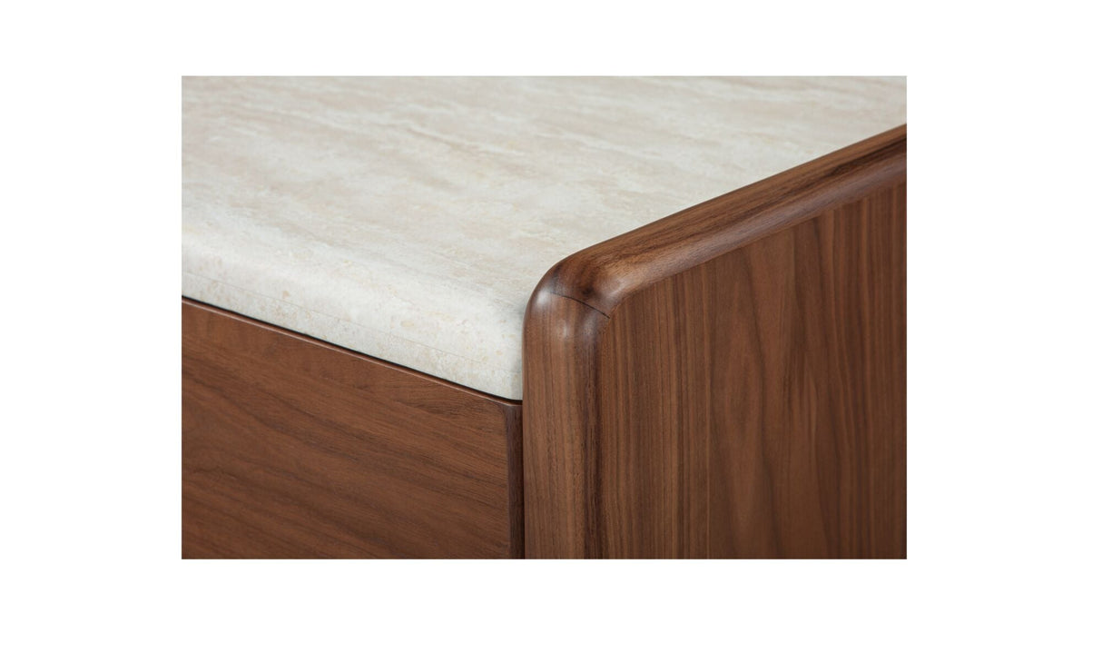 Enns Nightstand Dark Brown by Moe's Home at Eve Furniture