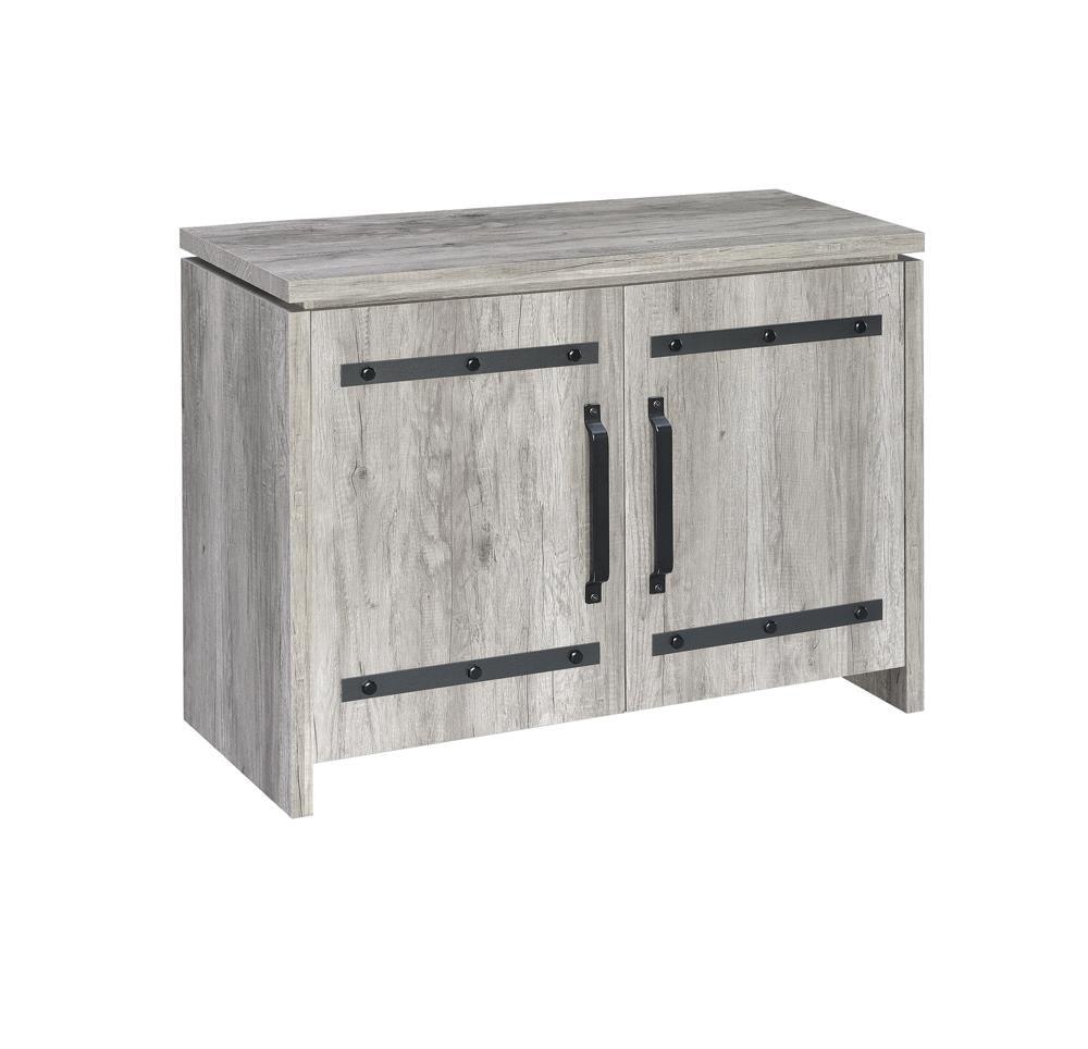 Enoch Gray Driftwood 2-Door Accent Cabinet by Coaster at Eve Furniture