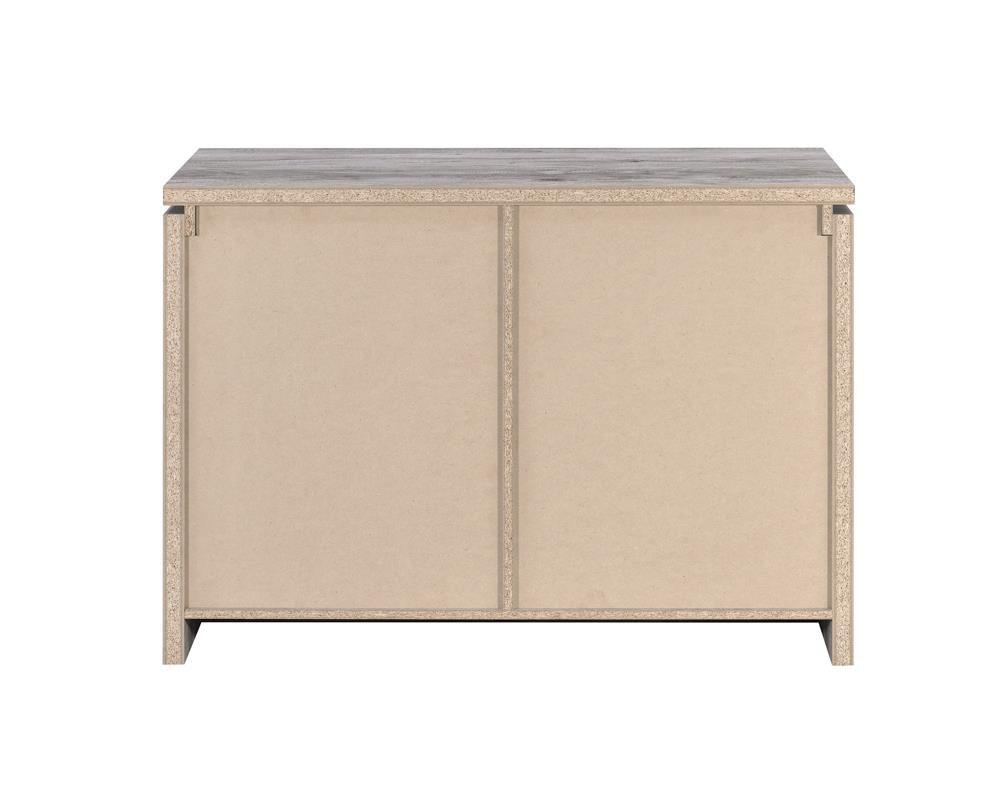 Enoch Gray Driftwood 2-Door Accent Cabinet by Coaster at Eve Furniture