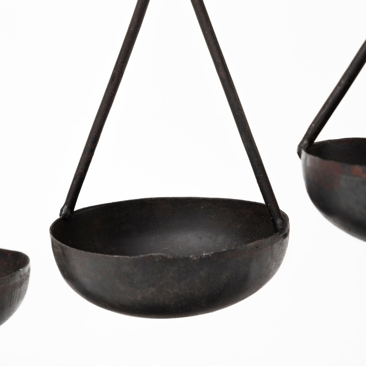 Enos Black Metal 4 Bowl Ancient Spice Market Decorative Display by Mercana at Eve Furniture