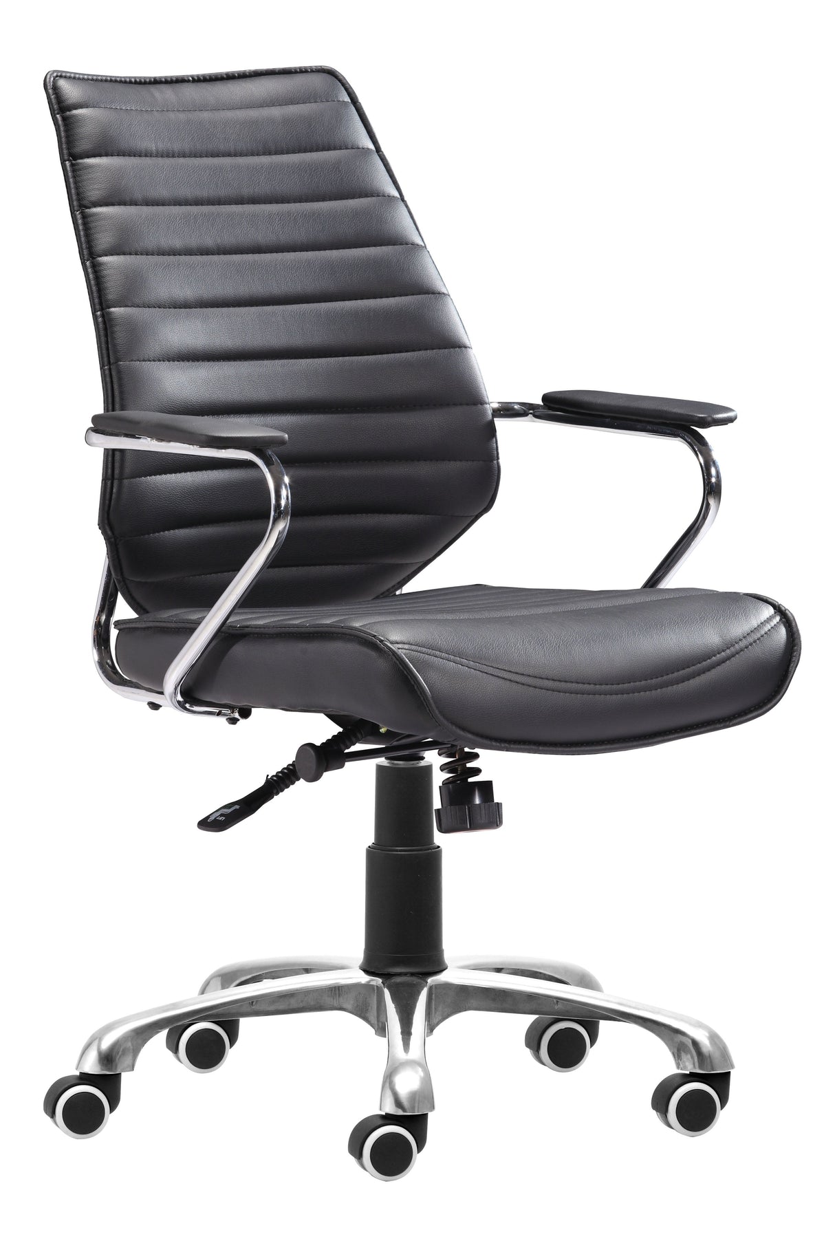 Enterprise Black Low Back Office Chair by Zuomod at Eve Furniture