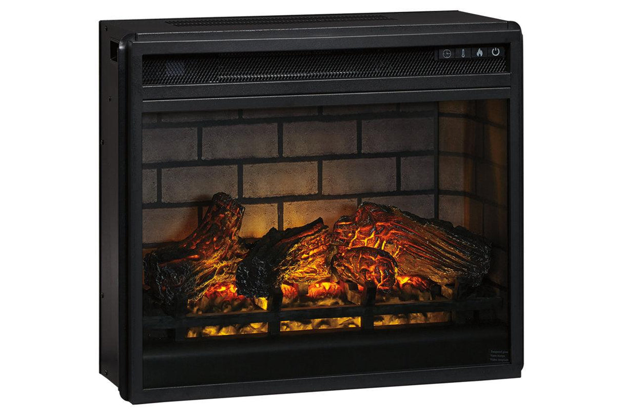 Entertainment Accessories Black Electric Infrared Fireplace Insert by Ashley at Eve Furniture