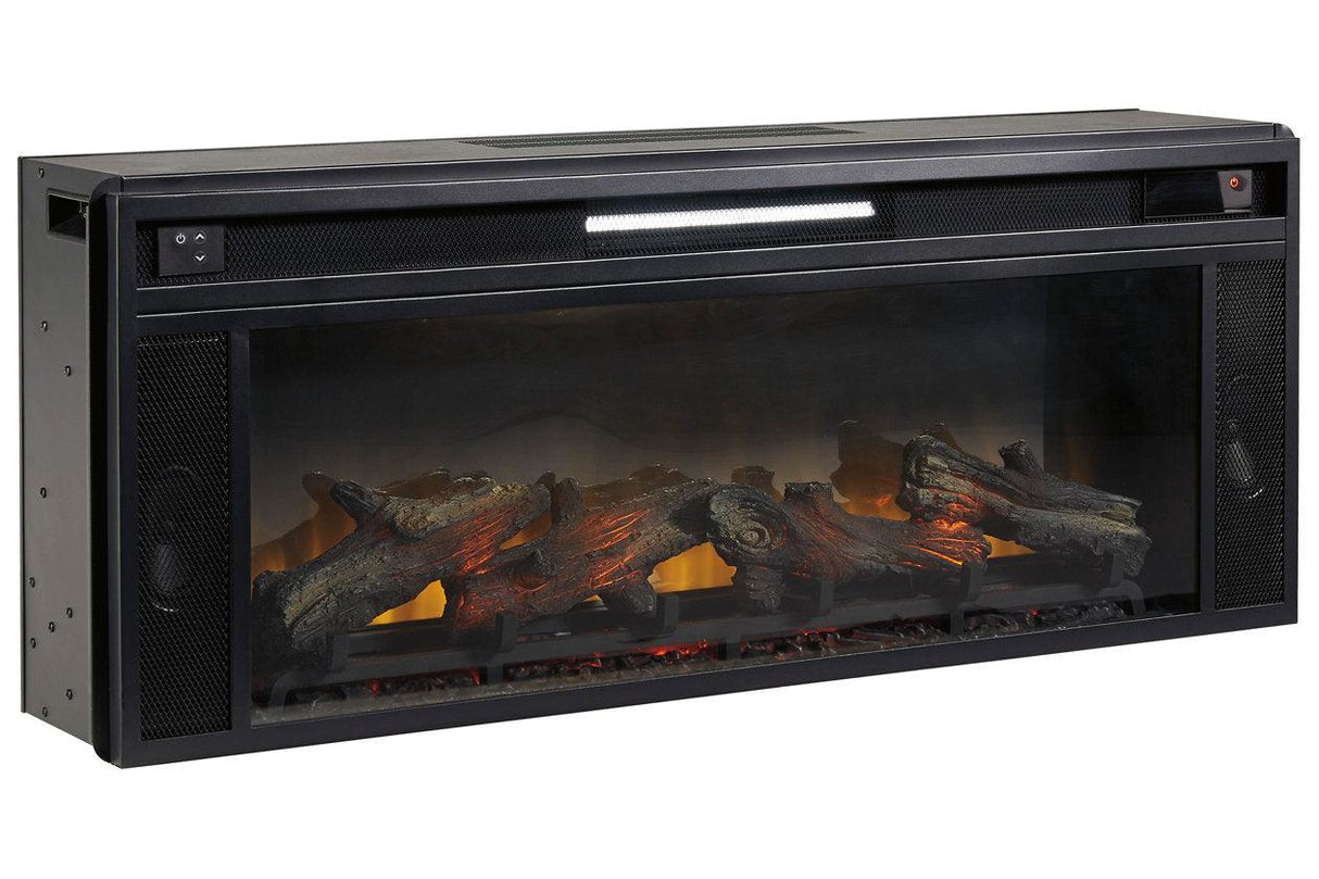 Entertainment Accessories Black Fireplace Insert by Ashley at Eve Furniture