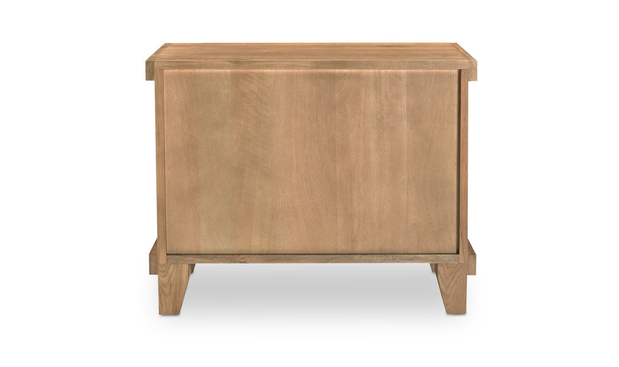 Enya Nightstand Natural Oak by Moe's Home at Eve Furniture