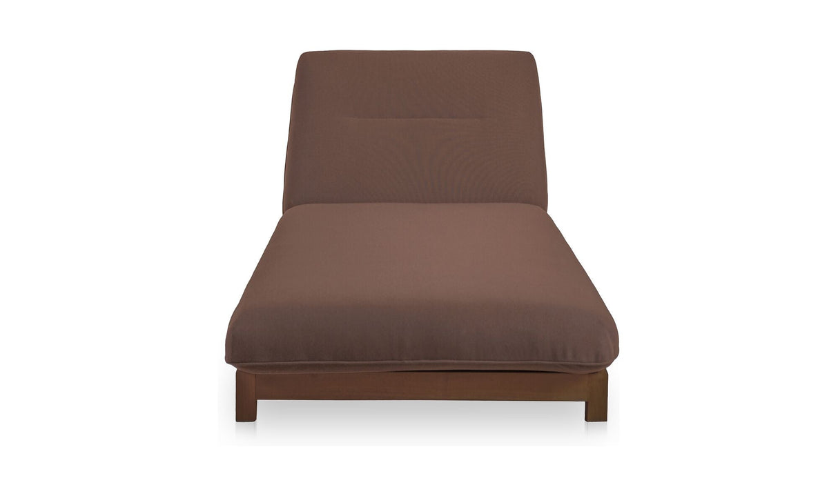 Enzo Outdoor Adjustable Lounge Chair Brown by Moe's Home at Eve Furniture