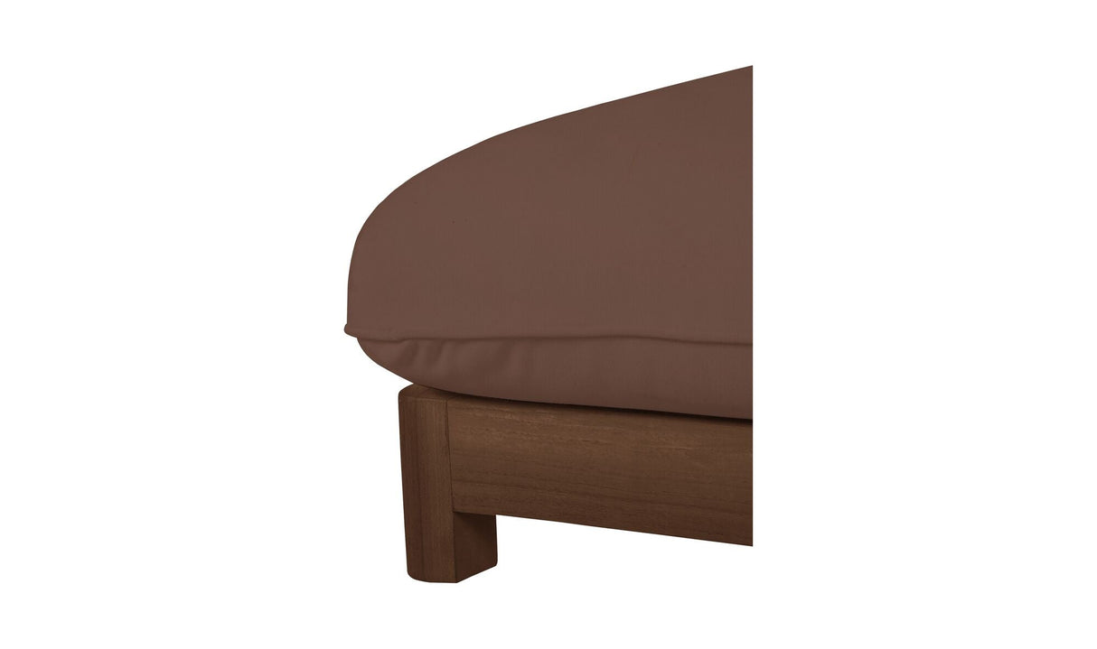 Enzo Outdoor Adjustable Lounge Chair Brown by Moe's Home at Eve Furniture