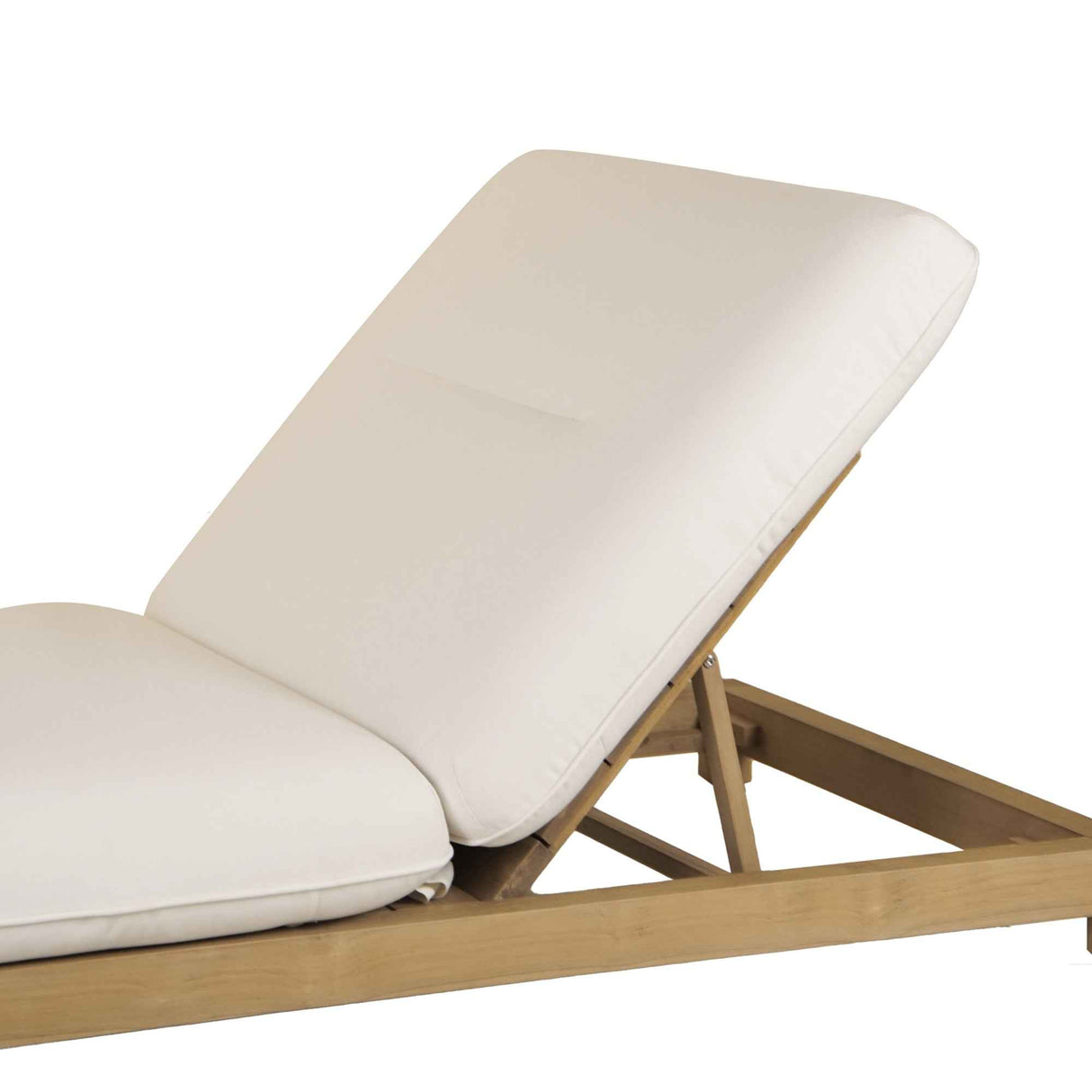 Enzo White Outdoor Adjustable Lounge Chair