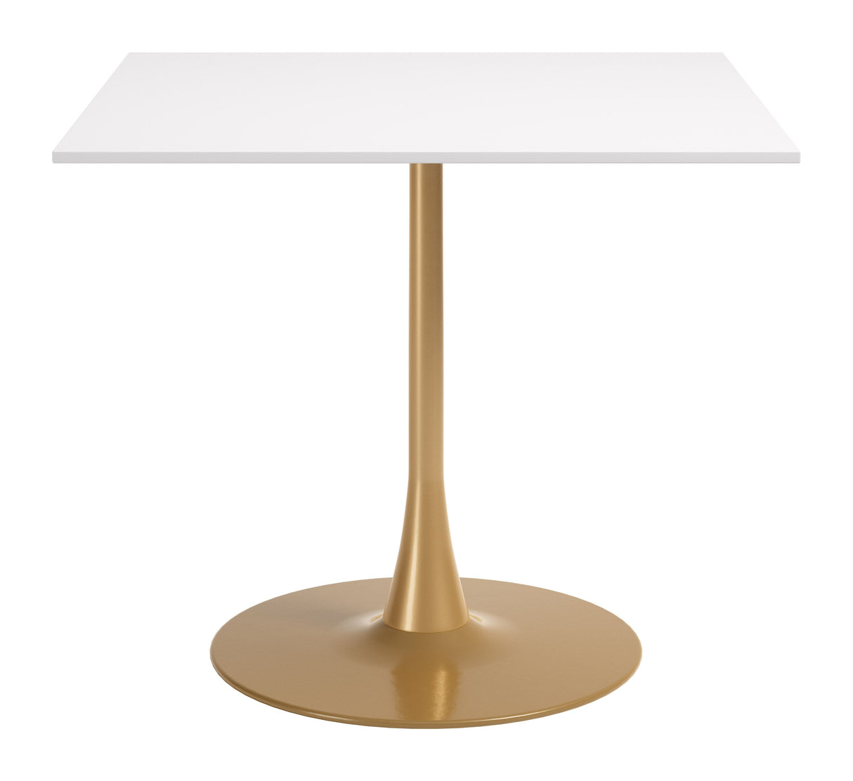 Epas Dining Table White & Gold by Zuomod at Eve Furniture
