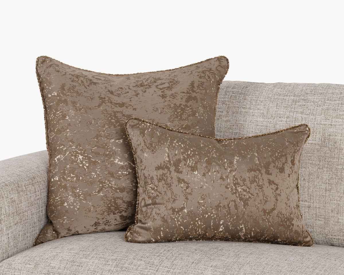EQ Mica Bronze Multiple Sizes Throw Pillow (Set of 2) by Classic Home at Eve Furniture