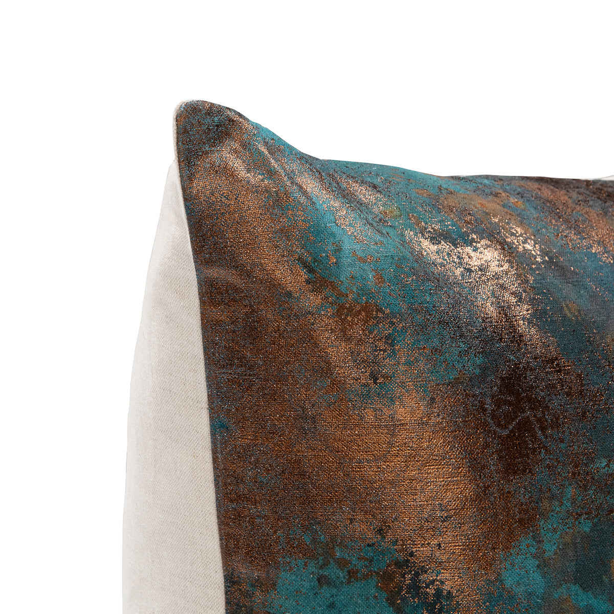 EQ Onara Teal/Antique Bronze 22x22 Throw Pillow (Set of 2) by Classic Home at Eve Furniture