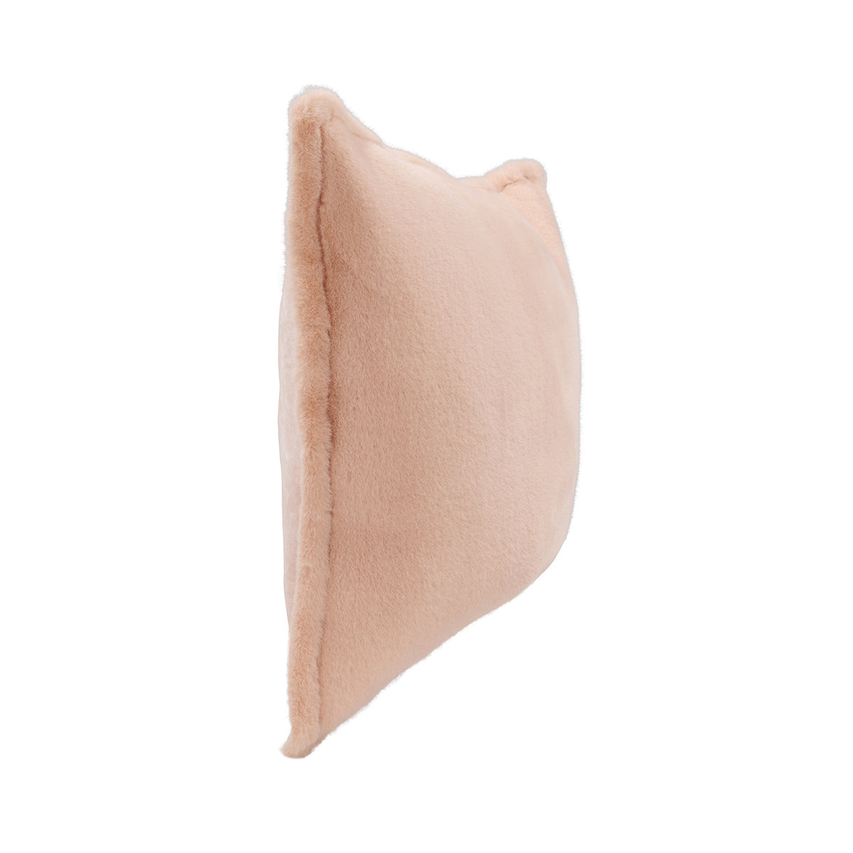 EQ Taiga Peach Faux Fur Multiple Sizes Throw Pillow (Set of 2) by Classic Home at Eve Furniture