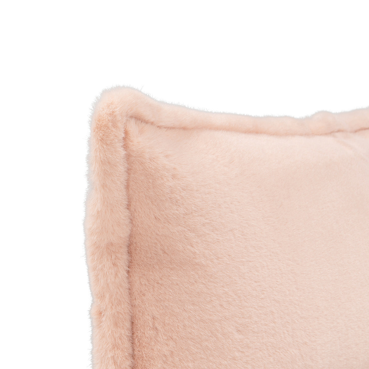 EQ Taiga Peach Faux Fur Multiple Sizes Throw Pillow (Set of 2) by Classic Home at Eve Furniture