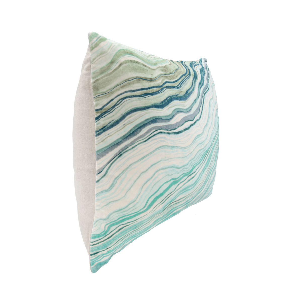 EQ Zircon Blue Multi 22x22 Throw Pillow by Classic Home at Eve Furniture