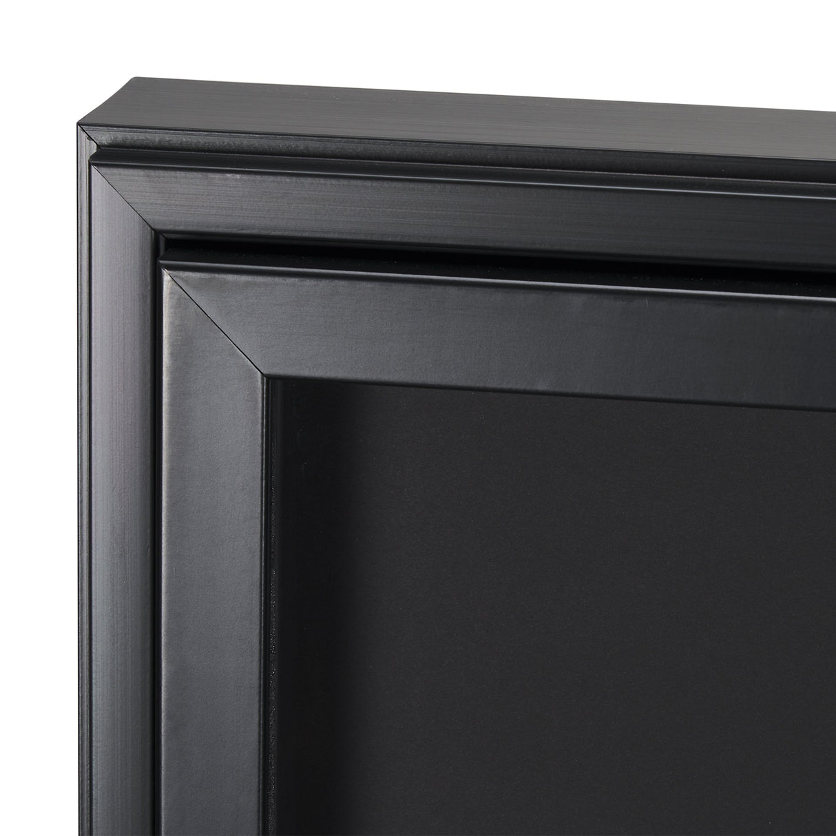 Equal Quadrants Black by Studio M a handmade Original Framed 3D Textured Artwork under Glass by Mercana at Eve Furniture