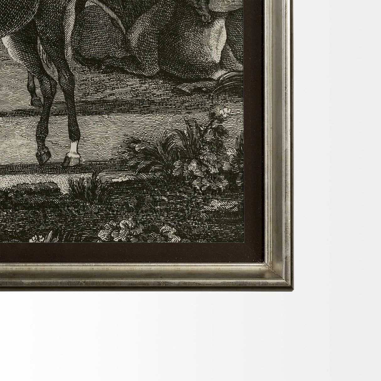 Equestrian Scenes I by Vision Studio a Hand Embellished Textured Framed Art Print Matted under Glass by Mercana at Eve Furniture