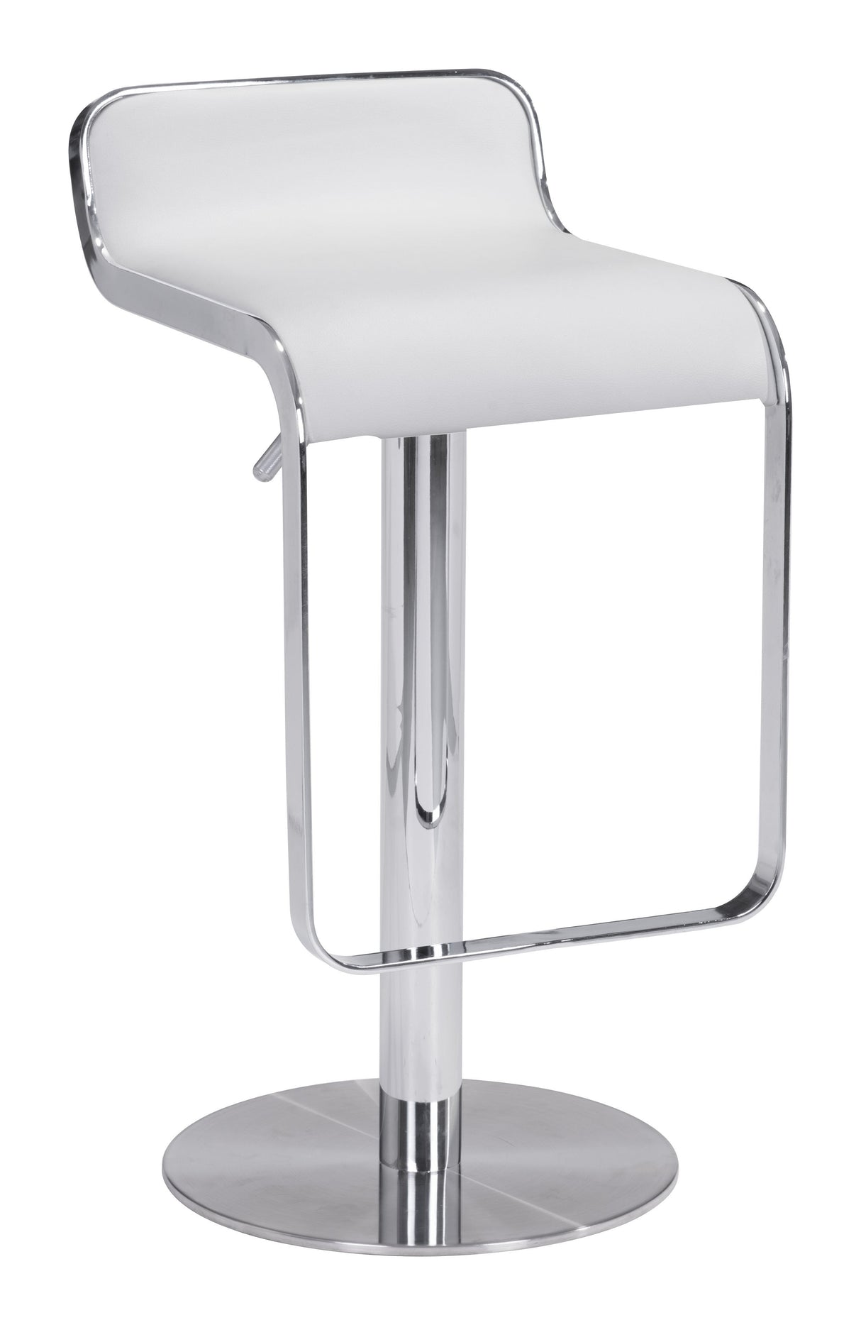 Equino White Barstool by Zuomod at Eve Furniture
