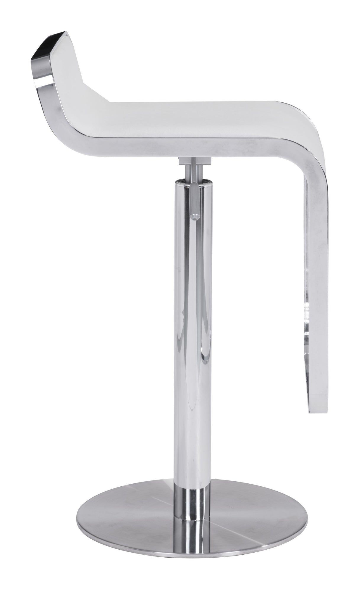 Equino White Barstool by Zuomod at Eve Furniture