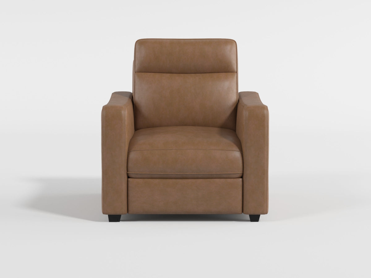 Equinox Brown Power Reclining Chair with Curved Track Arms by Homelegance at Eve Furniture