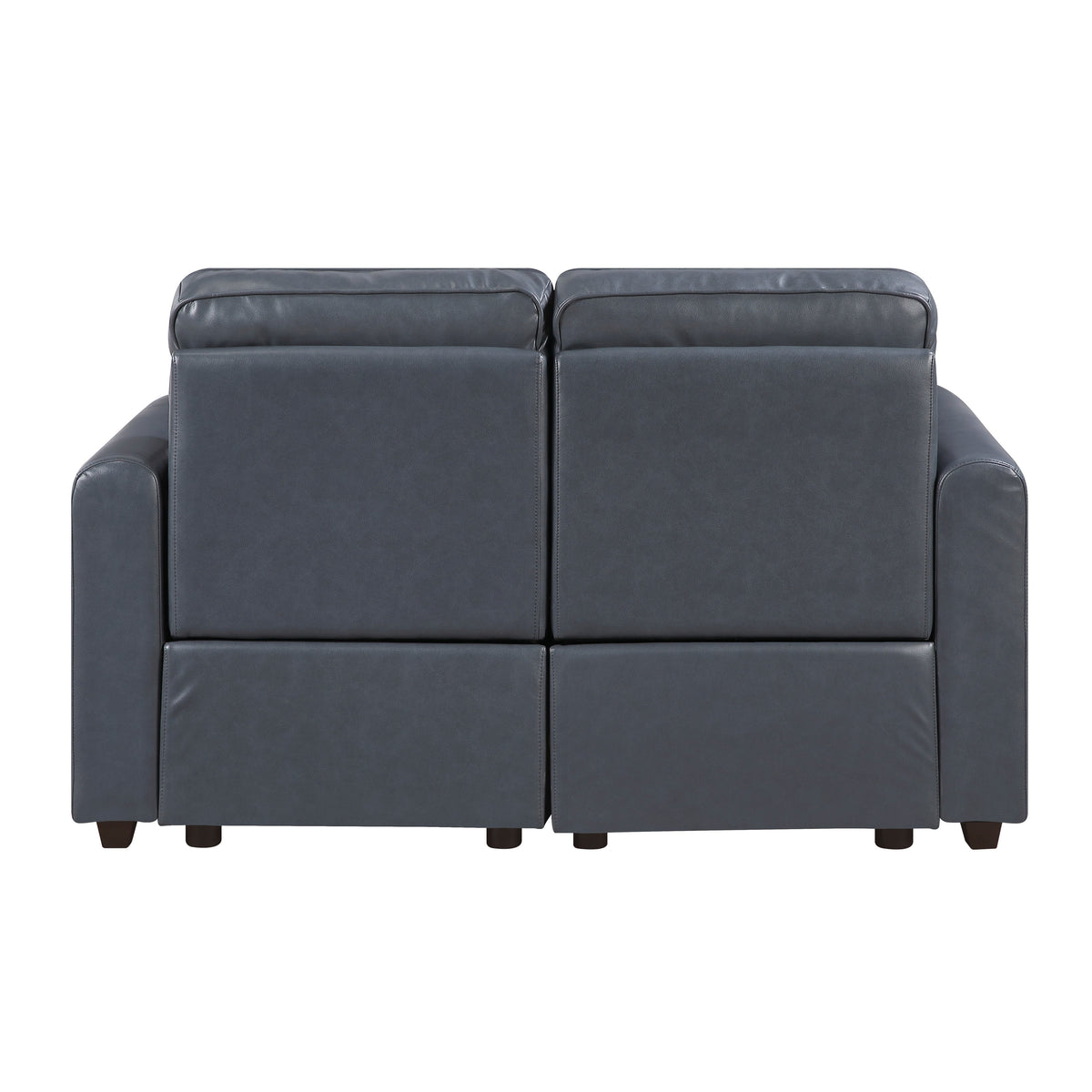 Equinox Navy 2-Piece Rounded Track Arms Power Reclining Living Room Set by Homelegance at Eve Furniture