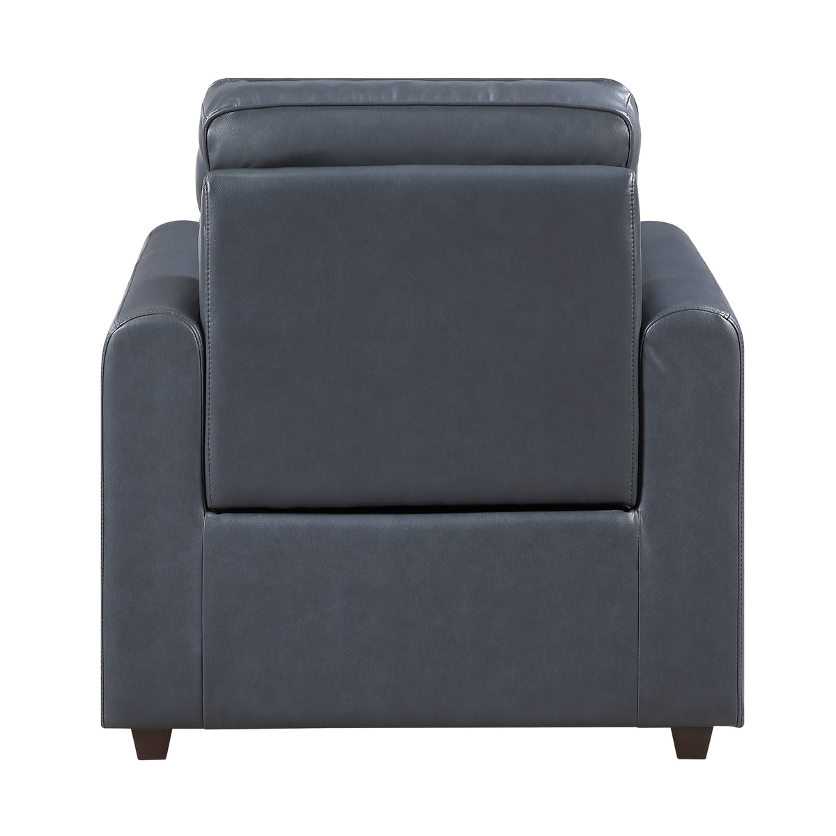 Equinox Navy Power Reclining Chair with Rounded Track Arms by Homelegance at Eve Furniture