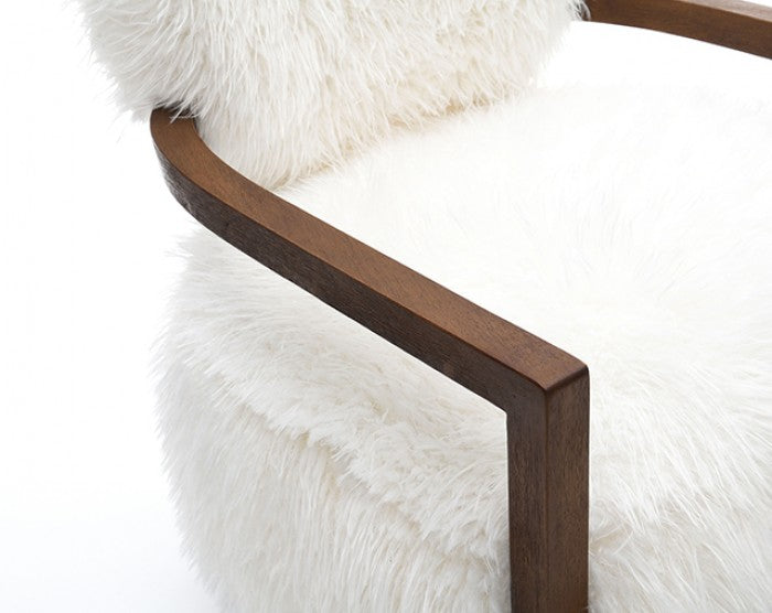 Eramo White Accent Chair by Furniture of America at Eve Furniture